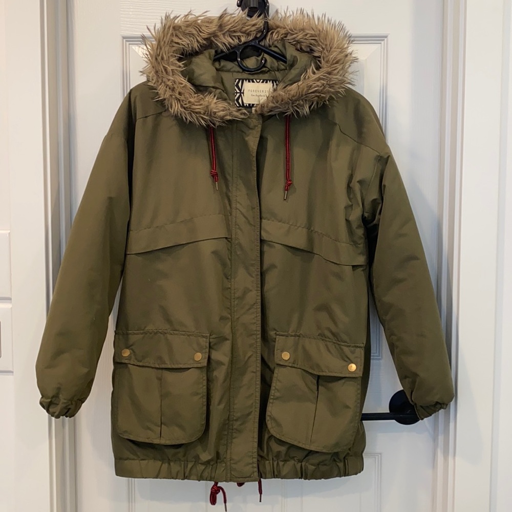 Forever 21 Parka with Hood